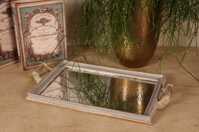 Dienblad met spiegel