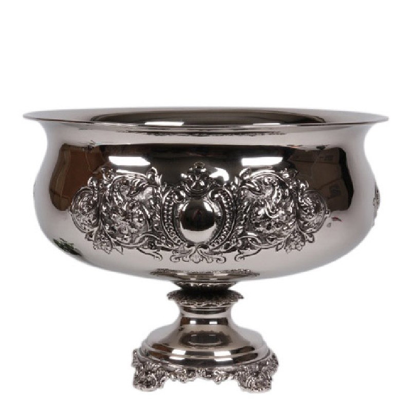 Schaal op voet Koper ? 35.5 cm