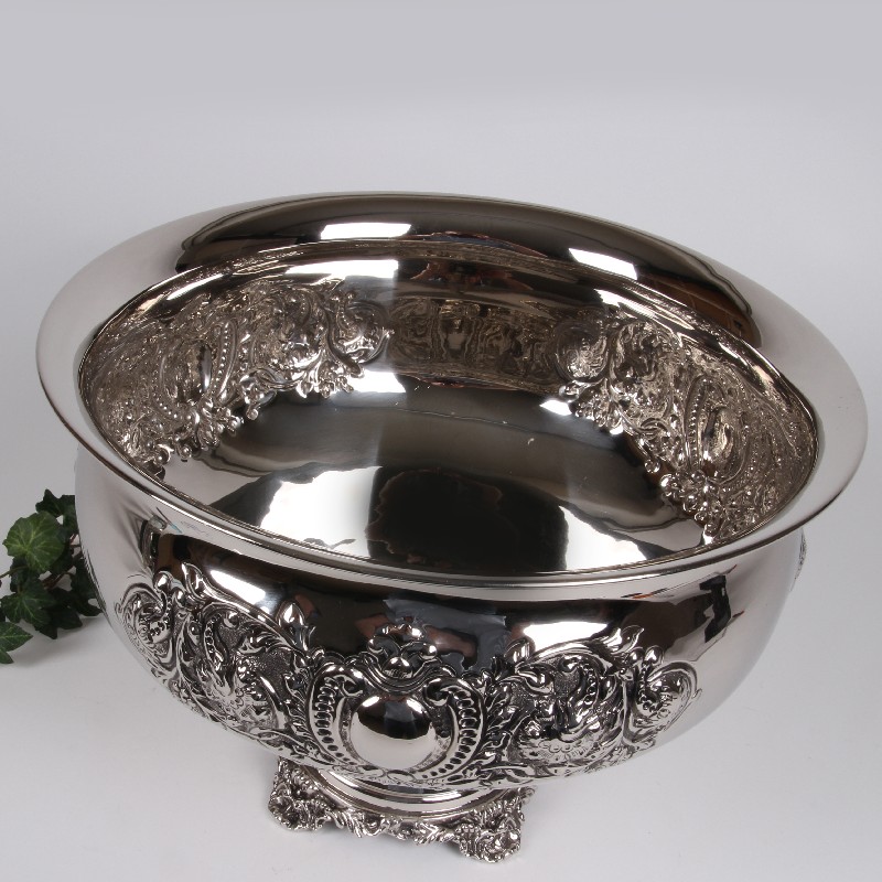 Schaal op voet Koper ? 35.5 cm