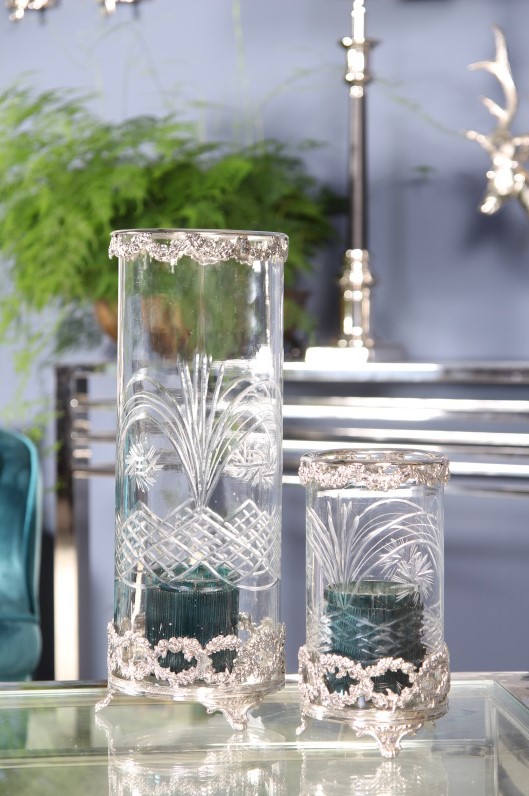 Windlicht koper 42 cm