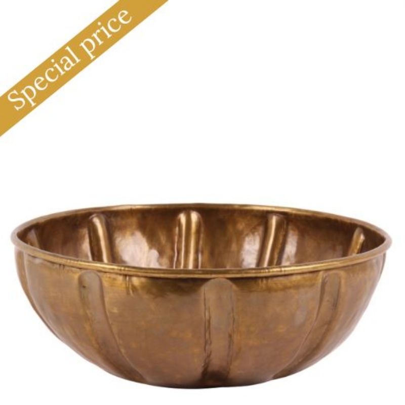 Plantenschaal koper 41 cm