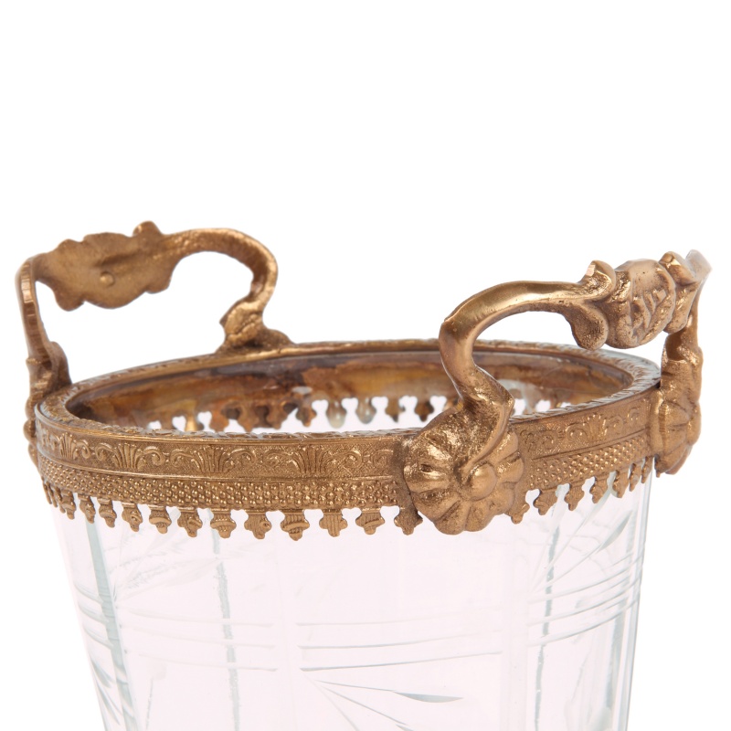 Theelichthouder koper 13 cm