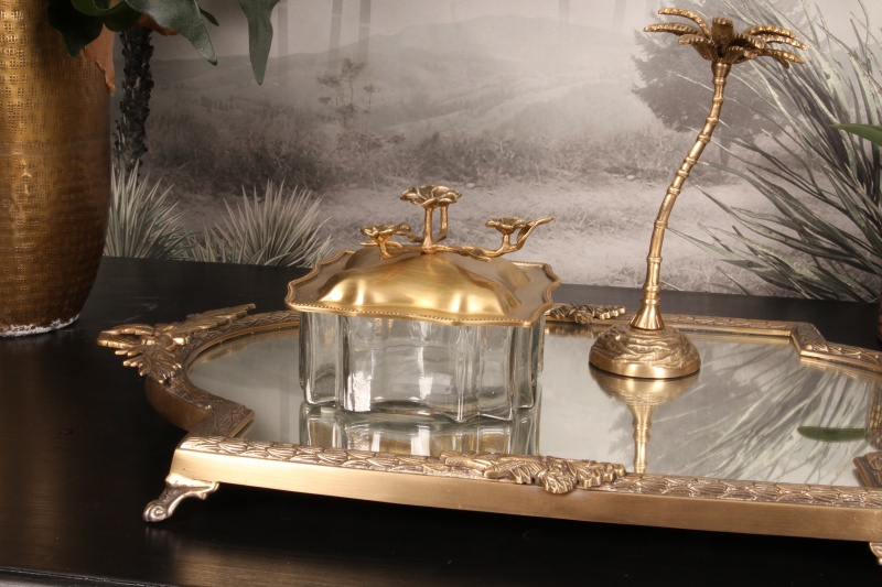 Deco opbergdoos koper 16 cm