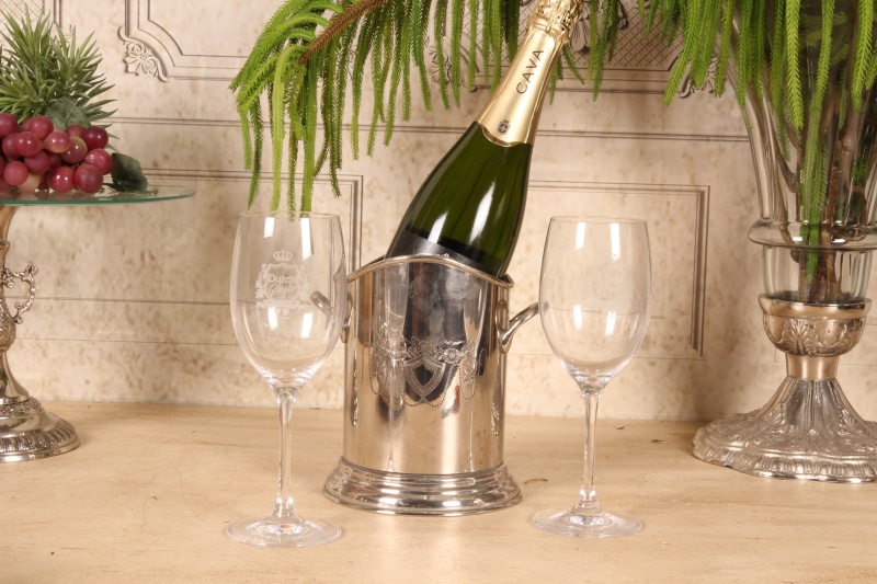 Champagne wijnfles houder koper