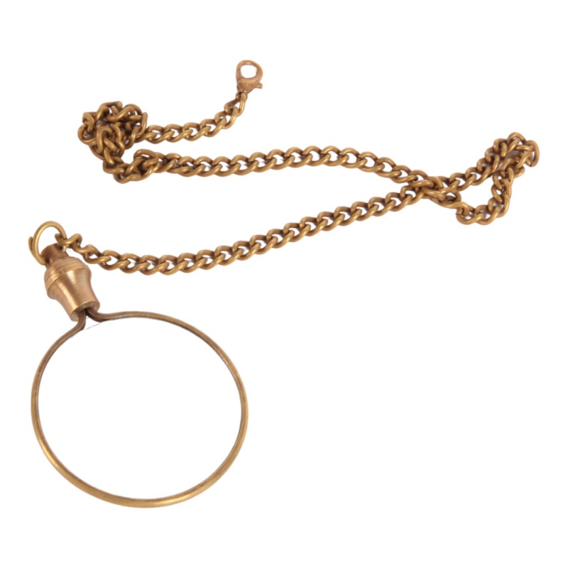 Loep aan ketting koper Ø4