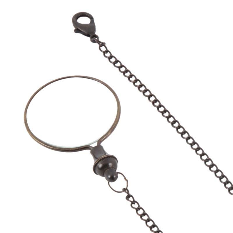 Loep aan ketting koper Ø4