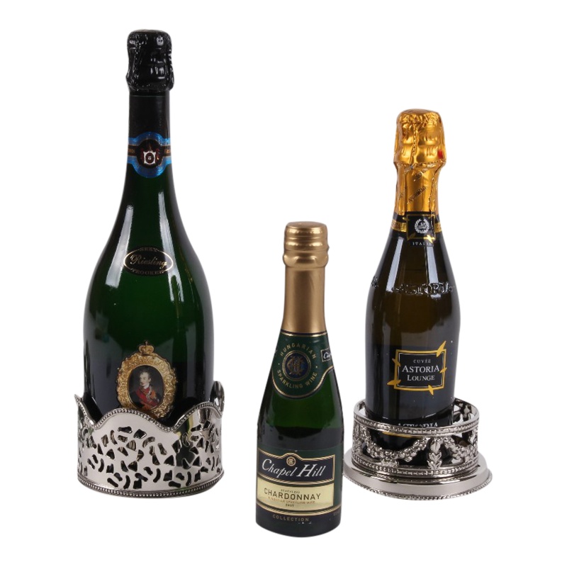 Champagne wijnfleshouder koper